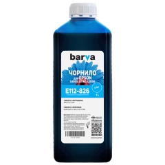 Чорнило Epson 112 c спеціальне 1 л, водорозчинне, блакитне Barva (e112-826) I-BARE-E-112-1-C