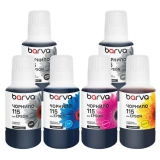 Комплект чернил для Epson 115 специальные 6x140 мл, OneKey, пигментные/водорастворимые, BK/PB/C/M/Y/GY Barva (E115-140-MP) I-BARE-E-115-140-MP
