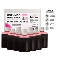 Чорнило Barva для фабрик друку Epson l800/l810/l850/l1800 (t6736) light Magenta 1 л (10x100 мл) service pack (e-l800lm-1sp) I-BARE-E-L800-1SP-LM