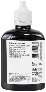 Чорнило сумісне для Epson 774 BK спеціальне 90 г, пігментне, чорне Barva (M100-406) I-BARE-E-M100-100-BP