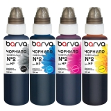 Комплект чернил для HP универсальные №2 4х100 мл, водорастворимые, BK/C/M/Y Barva (HU2-100-MP) I-BARE-HU2-100-MP