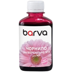 Чернила для HP универсальные №3 180 мл, водорастворимые, светло-пурпурные Barva (HU3-970) I-BARE-HU3-180-LM