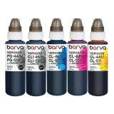Комплект чернил для Canon PGI-450PGBK + CLI-451BK/C/M/Y специальные 5x100 мл, пигментные/водорастворимые, PGBK/BK/C/M/Y Barva (CPGI450-100-MP) I-BARE-PGI450-100-MP