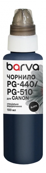 Чернила для Canon PGI-520/PG-440/PG-510 специальные 100 мл, водорастворимые, черные Barva (C520-296e) I-BARE-PGI520-100-B