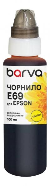Чернила для Epson T6934 специальные 100 мл, водорастворимые, желтые Barva (E69-768e) I-BARE-T6934-100-Y