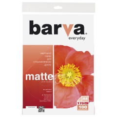 Фотобумага Barva everyday матовая 170 г/м2 a4 100 л (ip-ae170-323) IP-BAR-AE170-323