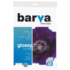 Фотобумага Barva everyday глянцевая 180 г/м2 a4 20 л (ip-ce180-281) IP-BAR-CE180-281