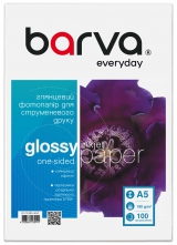 Фотобумага глянцевая 180 г/м2, A5, 100 л Everyday Barva (IP-CE180-450) IP-BAR-CE180-450