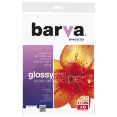 Фотобумага Barva everyday глянцевая двусторонняя 155 г/м2 a4 20 л (ip-ge155-172) IP-BAR-GE155-172