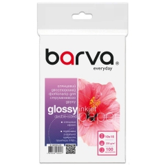 Фотобумага глянцевая двусторонняя 230 г/м2, 10x15 см, 100 л Everyday Barva (IP-GE230-425) IP-BAR-GE230-425