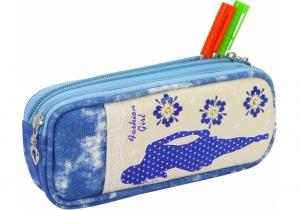 Пенал на 1 відділення COOLFORSCHOOL J-2392-blue