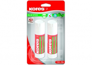 Клей-олівець Kores, основа PVP, 40г, 2 шт. в блістері K12824