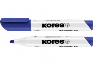 Маркер для білих дошок KORES 1-3 мм, синій K20833