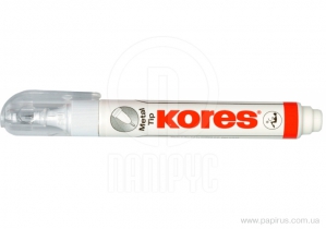 Коректор-ручка Kores Metal Tip, метал. кінчик, 10 г K83301