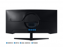 Монітор Samsung 34" Odyssey G5 C34G55TWW D-Sub, 2xHDMI, DP, VA, 3440x1440, 21:9, 165Hz, 1ms, CURVED LC34G55TWWIXUA