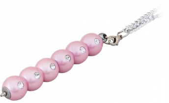 Ручка кулькова "Secret", с кристалами, розовий, в подарунковому футлярі Langres LS.401021-10