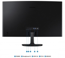 Монитор Samsung 27&quot; S27D360 D-Sub, HDMI, VA, 100Hz, 4ms, CURVED LS27D360GAIXCI