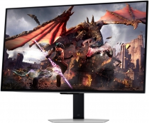 Монітор Samsung 32" Odyssey G80SD HDMI, DP, USB, Bluetooth, OLED, 3840x2160, 240Hz, 0.3ms, G-Sync Compatible LS32DG800SIXUA