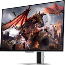 Монітор Samsung 32" Odyssey G80SD HDMI, DP, USB, Bluetooth, OLED, 3840x2160, 240Hz, 0.3ms, G-Sync Compatible LS32DG800SIXUA