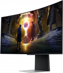 Монітор Samsung 34" Odyssey OLED G8 HDMI, DP, USB, Bluetooth, MM, OLED, 3440x1440, 0.3ms, HAS, FreeSync Premium Pro,  CURVED LS34DG852SIXUA