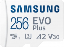 Карта памяти Samsung microSDXC 256GB C10 UHS-I R130MB/s Evo Plus + SD MB-MC256KA/EU