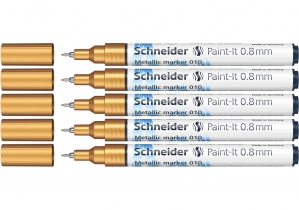 Маркер металлик Schneider Paint-It 0,8 мм золотой ML01001066