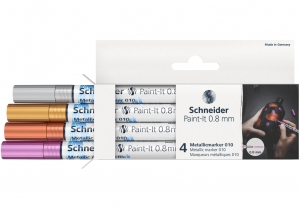 Набор маркеров металлик Paint-It 0,8 мм 4 шт. SCHNEIDER ML01011501