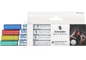 Набор маркеров металлик Paint-It 0,8 мм 4 шт. SCHNEIDER ML01011502