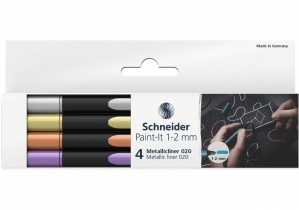 Набір лайнерів металік Schneider Paint-It 1-2 мм 4 шт. ML02011501