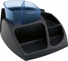 Подставка для офисных принадлежностей ESSENTIALS GREEN Compact, черный с синим Maped MP.575400