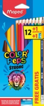 Карандаши цветные STRONG X12 + 1 BP + 1PS Maped MP.862723