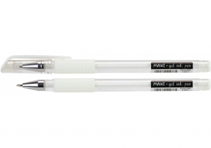 Гелева ручка для чорного паперу, біла MAXI MX11986