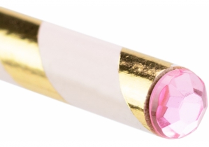 Олівець чорнографітний HB пастельний рожевий з кристалом MAXI MX14912
