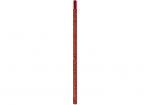 Олівець чорнографітний HB червоний з металевим топом та кристалом, покриття з блискіток. MAXI MX14924