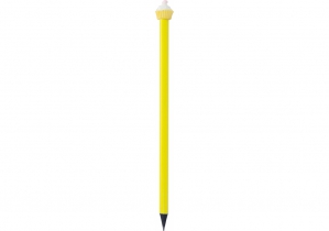 Олівець чорнографітний HB із фігуркою "Тістечко", жовте покриття MAXI MX14931