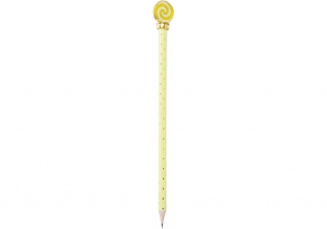 Олівець чорнографітний HB із фігуркою "Цукерка", жовте покриття MAXI MX14936