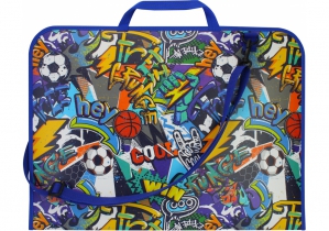 Портфель пластиковый на липучке "WOW", А3 MAXI MX30003-02