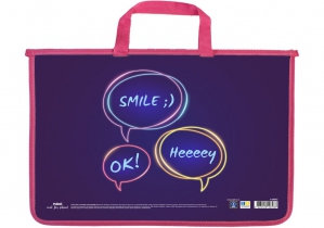 Портфель пластиковый А4 на молнии MAXI MX30055