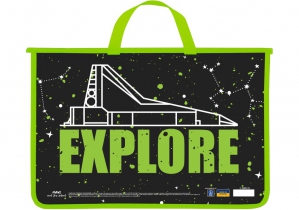 Портфель пластиковый А4 на молнии MAXI MX30058