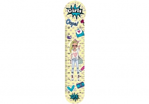 Закладинки пластикові для книг Girls (4 шт.) MAXI MX69113