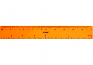 Линейка пластиковая "Neon", 20 см MAXI MX81338