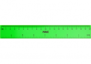 Линейка пластиковая "Neon", 20 см MAXI MX81338