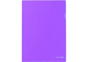Папка-уголок А4 плотная под нанесение, фиолетовая N31153-12