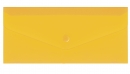 Євроконверт Е65 прозорий на кнопці, 180 мкм, фактура "глянець", жовтий ECONOMIX N31306-05