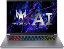 Ноутбук Acer Predator Triton Neo 16 PTN16-51 16" WQXGA, Intel U9-185H, 32GB, F1TB, NVD4060-8, Lin, серебристый NH.QSAEU.003