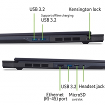 Ноутбук Acer Predator Helios Neo 18 PHN18-72 18" WQXGA IPS, Intel U9-275HX, 32GB, F1TB, NVD5070-8, Lin, чорний NH.QVHEU.002