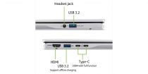 Ноутбук Acer Swift 14 AI SF14-61T 14" WUXGA IPS, AMD R9-365, 16GB, F512GB, UMA, Win11, серебристый NX.J1CEU.001