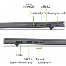 Ноутбук Acer Aspire 16 A16-52M 16" WUXGA+ OLED, Intel U5-226V, 16GB, F1TB, UMA, Lin, сірий NX.JS7EU.002