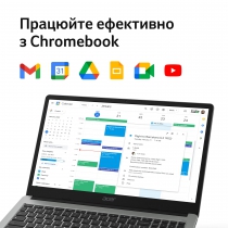 Ноутбук Acer Chromebook CB315-4H 15" FHD IPS, Intel C N4500, 4GB, F128GB, UMA, ChromeOS, сріблястий NX.KB9EU.001