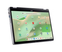Ноутбук Acer Chromebook Spin CP314-2HN 14&quot; WUXGA IPS Touch, Intel i3-N305, 8GB, F256GB, UMA, ChromeOS, серебристый NX.KYJEU.001